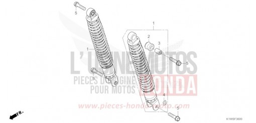 COUSSIN ARRIERE SH350ASS de 2025